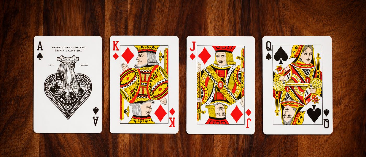 Poker Game Cards On The Table